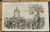 Sword presentation by General Crawford's Division to General Meade as Sketched by A. R. Ward. Original Antique Civil War Engraving AKA Print from 1863.