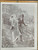 Spinning the perfect love. Great romantic walk. Lady with a Parasol. Original Antique Print 1916.