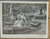 Young girls and boy fishing from a small boat. Catching a shoe, funny scene. Original Antique Print 1916.