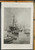 Wintry weather at Gravesend. Sailing ships in harbor on a cold wintery day. Original Antique Print from 1895.