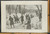 March of the fifth Prussian rifle battalion on snowshoes(Skis) through the Giants Mountains, Silesia. Original Antique Print from 1895.