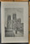 Old picture of York Minster Cathedral. Original Antique Print from 1895.