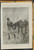 Returning by Richard Carton Woodville. A man leading a horse in heavy rain. Original Antique Print from 1895.