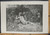 In Arcadia. A boy in the forest playing an instrument while lying on a deer. Little birds and rabbits gathered around with a Buck in the distance. Original Antique Print from 1895.