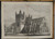 The Cathedral at Exeter, England. Extra Large Original Antique Print 1878.