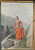 Lady in a red dress walking along a mountain path. Figaro Illustre cover. Original Antique Print 1891.