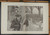 Moving Day by James Montgomery Flagg. A relationship that has lost love. Cupid moving out. Original Antique Large Print between 1906 and 1914.