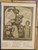 Der Vogt von Tenneberg. Art by Ludwig von Zumbusch. Bratty little kids, pulling on mustache and picking their nose. Original Antique German Jugandstil print from 1902.