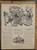 Consilium. Strange art with a large man surrounded by little men with saws. Amputation? Original Antique German Jugendstil print from 1902.