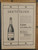 Antique advertising: Henkell Trocken sparkling wine. The champagne tax.  Original Antique German Jugendstil print from 1902.