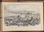 Invasion of Pennsylvania. Action at Wrightsville and destruction of the Columbia railroad bridge Original Antique engraving print from 1863.