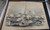 The union ironclad fleet, commanded by Admiral DuPont opening fire upon Fort Sumter, Charleston harbor. Original Antique double page engraving, print from 1863.