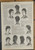 Ladies coiffures(hair style): rolls, curls, braids, ribbon, bow, Puffs, crimped chignon and bandeau. Original Antique  print from 1872.