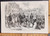 The King of Italy in Berlin, a review of the guards. Victor Emmanuel II. Original Antique print from 1873.#3