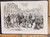 The King of Italy in Berlin, a review of the guards. Victor Emmanuel II. Original Antique print from 1873.#4