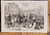 The King of Italy in Berlin, a review of the guards. Victor Emmanuel II. Original Antique print from 1873.#5