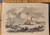 View of the city of New Bern NC from the opposite Bank of the Neuse River. Original Antique Civil War engraving print from Leslie's 1862.