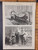 Initiation of a Benedictine monk. Holy-Water font in St Peter's Cathedral Rome. Original antique print 1870 Aprox 11x16