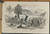 Charge of the first Iowa Regiment, with General Lyon. The Battle of Wislon's Creek, near Springfield, Missouri. Original Antique Civil War Print 1861