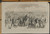 Hatteras Island residence leaving their homes due to the Rebel Troops. The 20th Indiana on their way to Fort Hatteras. Original Antique Civil War Print 1861.