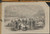 Camp Zagoni, encampment of Fremont's army, on the prairie near Wheatland, Missouri. Original Antique Civil War Print 1861.