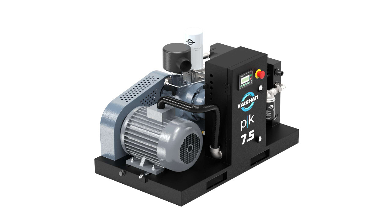 PK 7.5 HP 150 PSI 208V 3-Phase Base Mount Rotary Screw Air Compressor