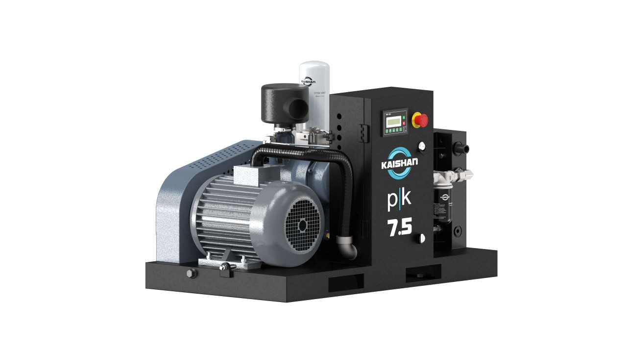 PK 7.5 HP 150 PSI 208V 3-Phase Base Mount Rotary Screw Air Compressor