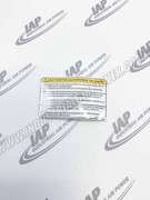 56276637 Engine Start Tri-L Decal