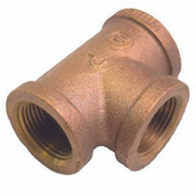50914 Fitting, 1 inch NPT Tee, Brass  (44255lf)