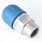 F2218 Fastpipe Composite, 1 inch Diameter, 1 inch Male NPT Threaded Nipple, Red