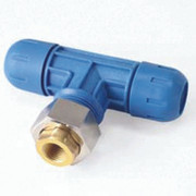F5009 Fastpipe Composite, 2 inch Diameter, Reducing Tee x 1/2 inch Female NPT