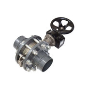 FI8888 Fastpipe Composite, 4 inch Diameter, Butterfly Valve, Needs (2) Fi8002 To Connect To Pipe
