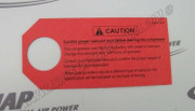 110691-003 Ind/Cc Lubrication Caution Tag