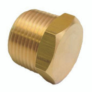 50138 1 inch NPT Hex Head Plug, Brass (28-206s)