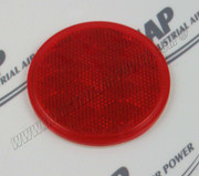 02250129-278 3 Diameter Adhesive Mounting Red Reflector