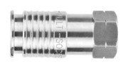 Stainless Steel (FKM Seal) 1/4" Multisocket x 1/4" Female NPTF