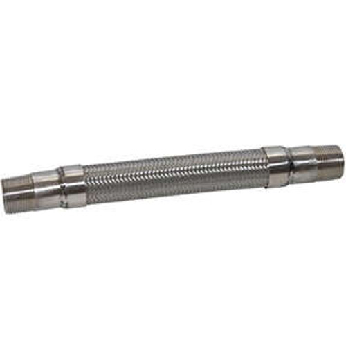 SSFH-1500-18 Stainless Steel Flex Hose, 1-1/2 x 18 inch with SS Fittings
