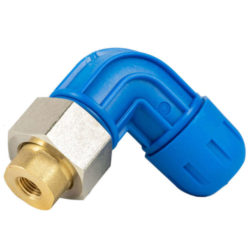 F1073 Fastpipe Composite, 3/4 inch Diameter, 90 Degree Reducing Elbow x 1/4 inch Female NPT