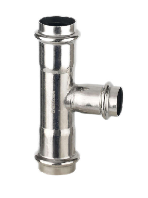 FC7207 Fastpipe Compressed, 3 inch Diameter, Reducing Tee x 2 inch Compressed Pipe