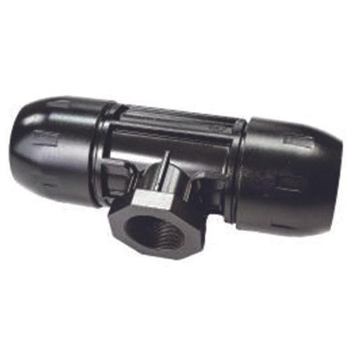 FI7509 Fastpipe Composite, 3 inch Diameter, Reducing Tee x 2 inch Female NPT