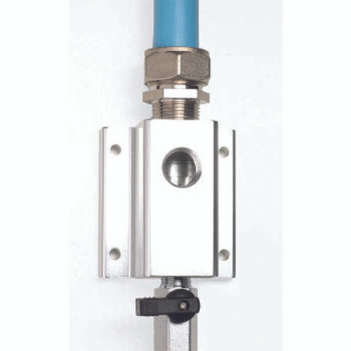 M7510-2V Maxline Composite, 3/4 inch Diameter, Outlet Kit, With Two Holes On The Face, 1/2 inch NPT And 1/4 inch NPT, With Shutoff Valve