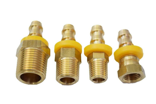 F0243 Fitting, 3/8 inch Push On Hose Fitting x 1/4 inch Female NPT Swivel