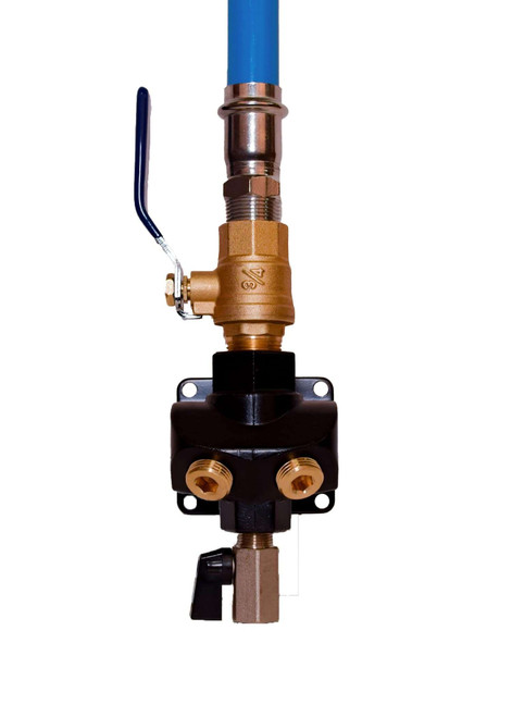 FC2024V Multi Port Wall Outlet w/ Shutoff 1/2in NPT (4x) Compressed Pipe
