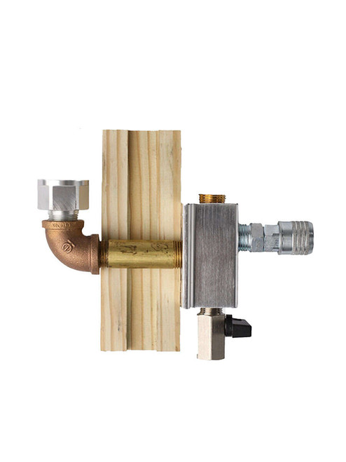 MC3810W Single Port Outlet Thru Wall 1/4in NPT Outlet Port Compressed Flexible Tubing