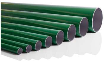 Green Aluminum Tube 25mm x 6m