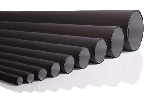 Black Aluminum Tube 168mm x 6m