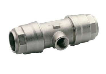 Female Outlet Reducing Tee 110mm x 1" NPTF