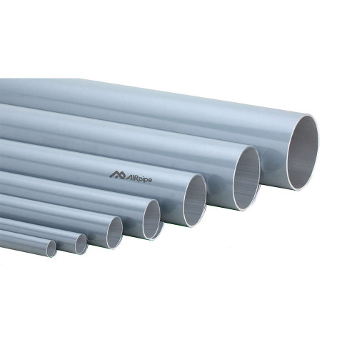 A062 8" Pipe: Gray Aluminum