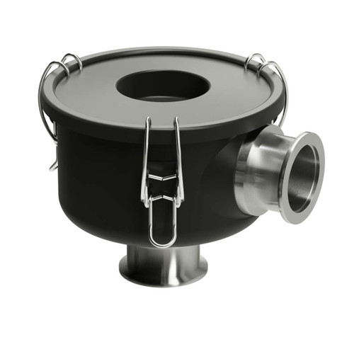 WL-842-NW40B Inlet Med-High Vacuum Filter L-Style Black