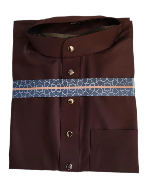 Men's Saudi Style Thobe, Elegant Muslim Clothing